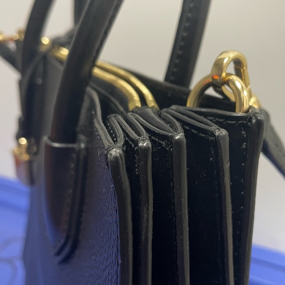 EUC Michael Kors Black Leather Mini Mercer Tote Clean - Picture 7 of 12